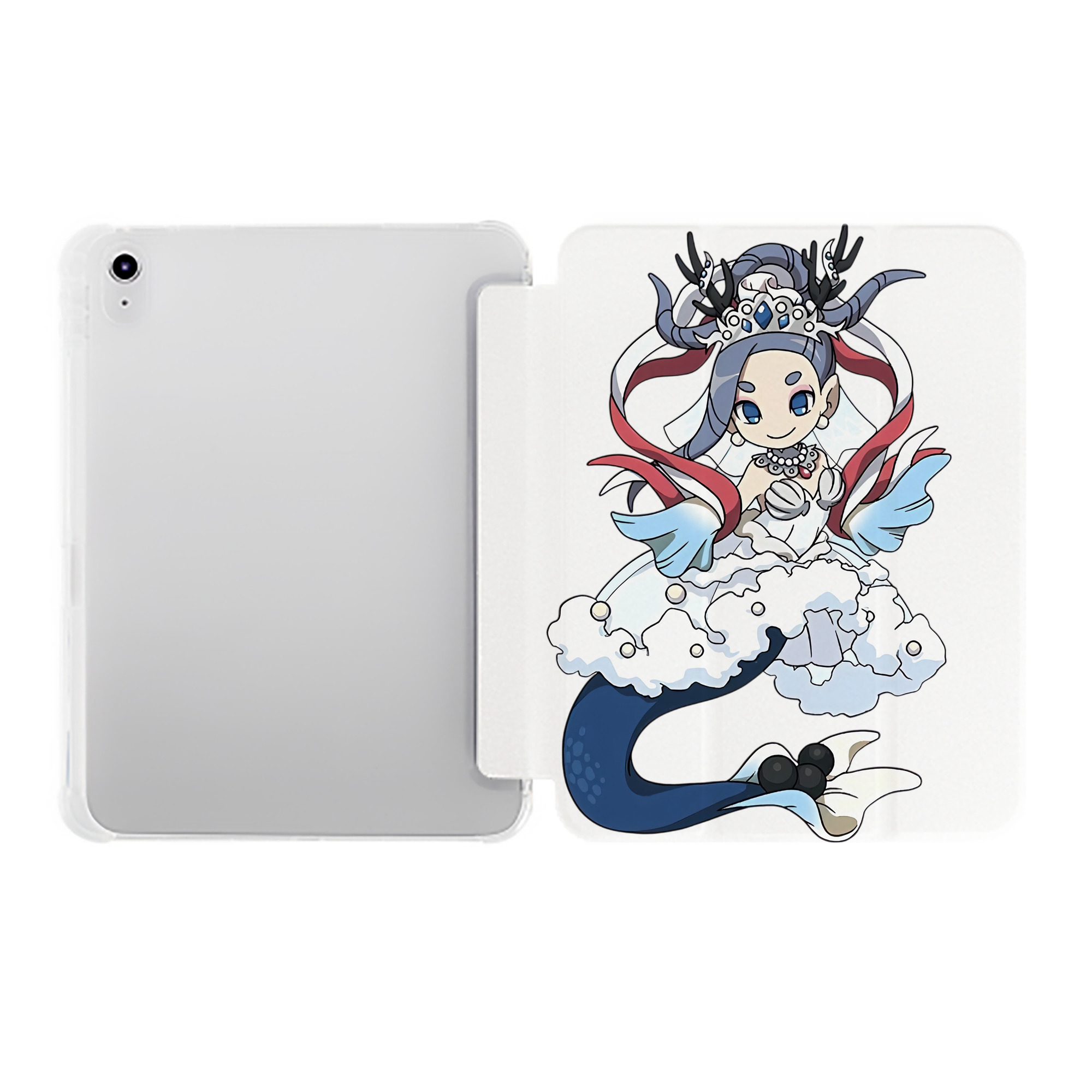 （画像用） 妖怪ウォッチ Yo-kai Watch IPad ケース ペン収納付き 三つ折りスタンド PUレザー×シリコン 対応機種9.5/10.5/10.9インチ